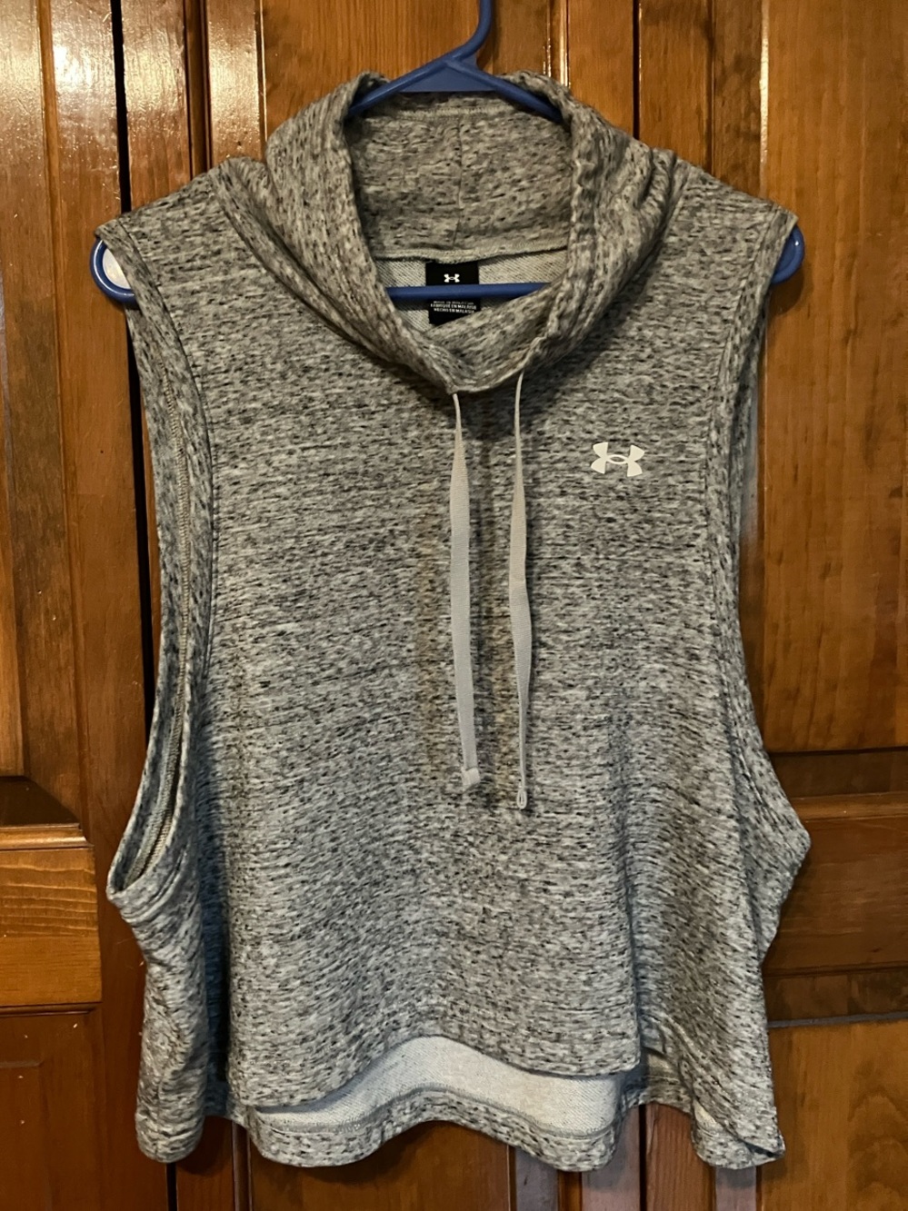 Under Armour Women's Heather Gray Sleeveless Cowl Neck Tank w/ FREE EOS :)